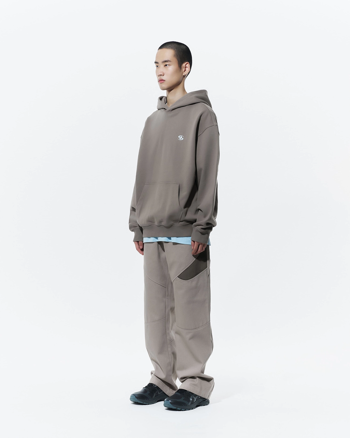 ★送料・関税込★San San Gear★Stitch Long Sleeves★BROWN★ ☆送料・関税込☆San San Gear☆Stitch Long Sleeves☆BROWN